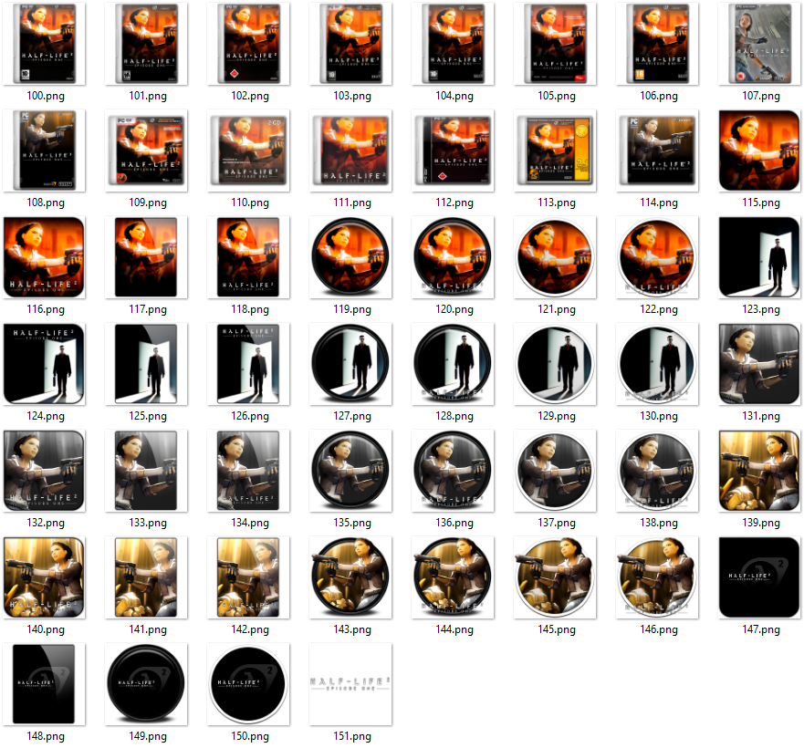 Иконки из набора к игре Half Life 2 Episode 1