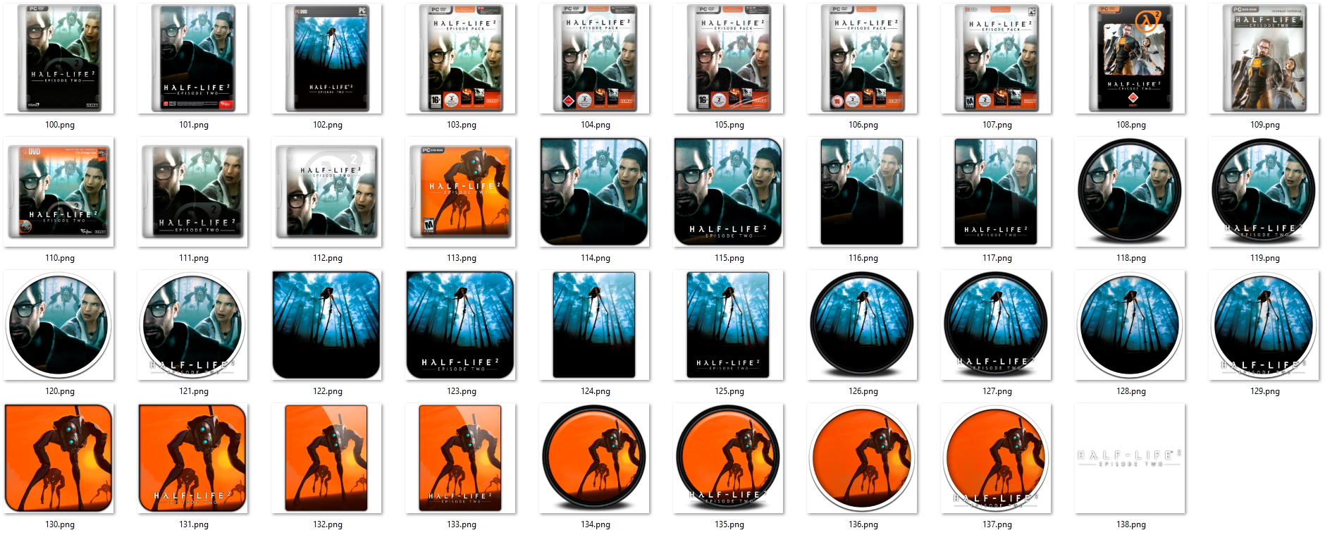Иконки из набора к игре Half Life 2 Episode 2