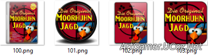 Иконки из набора к игре Moorhuhn 1
