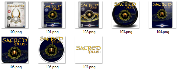 Иконки из набора к игре Sacred Plus