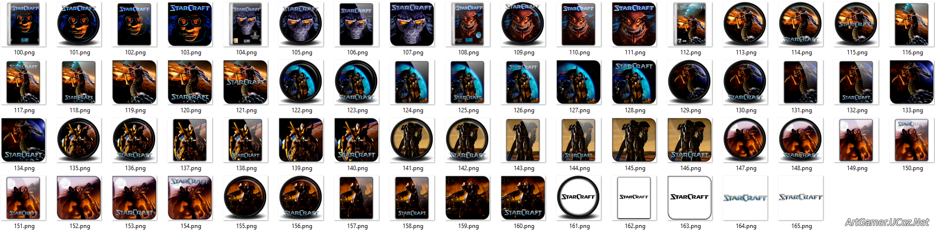 Иконки из набора к игре StarCraft