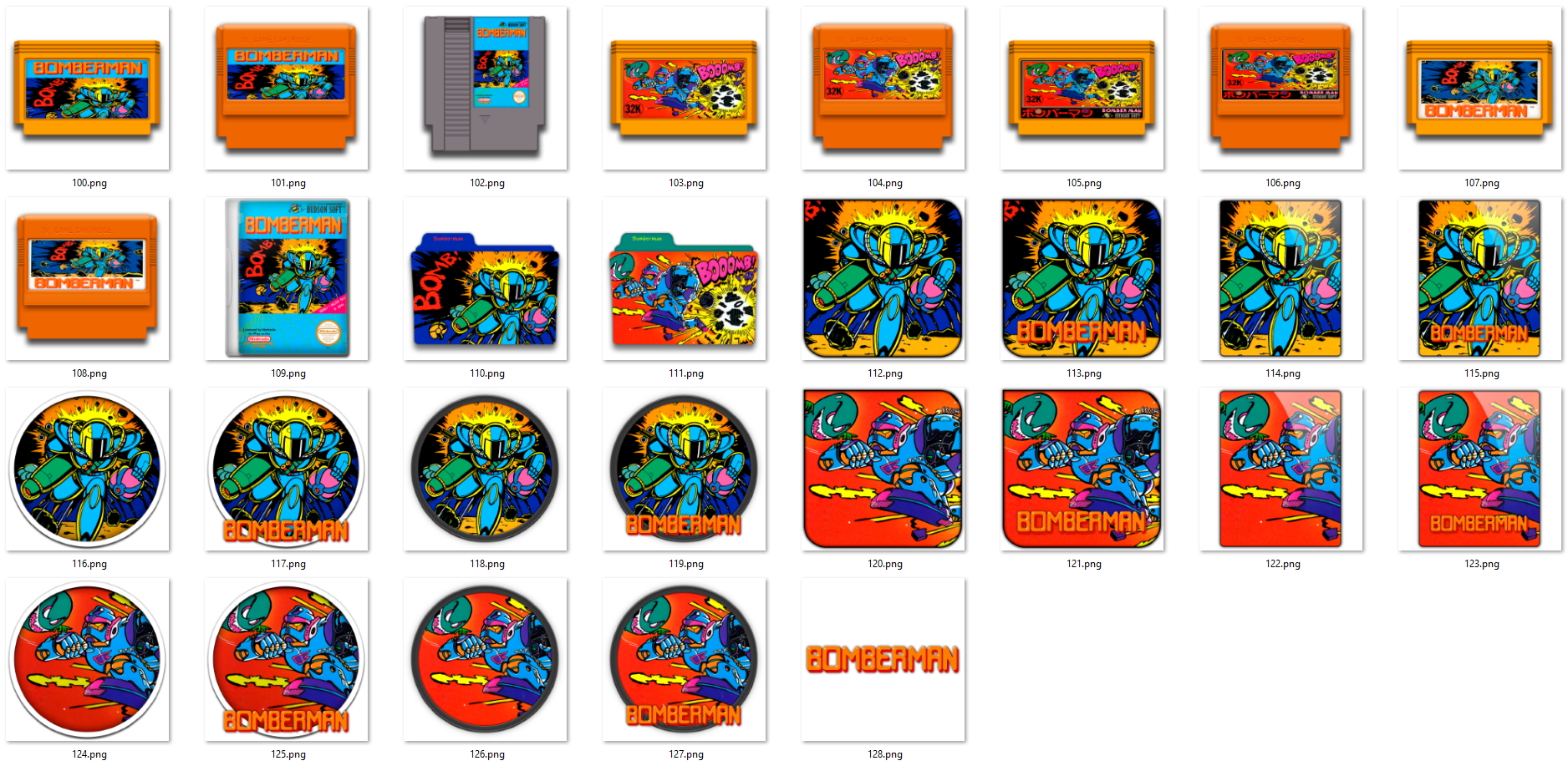 Иконки из набора к игре Bomberman