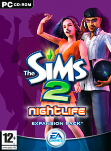 Обложка от игры Симс 2 Ночная Жизнь