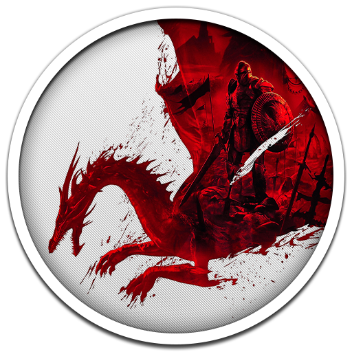 Dragon Age - Origins Иконка (White Circle) 1